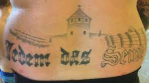 The camp tattoo, type and meaning are quite similar to the crime, and often have the same value. German Politician Guilty Over Auschwitz Tattoo Bbc News