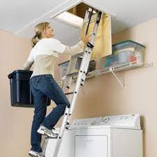 Attic Stairs Ladders Folding Telescoping Scissor More In 2021 Attic Storage Attic Ladder Attic Stairs