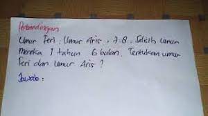 Umur hari adalah 5/8 umur ida. Cara Mengetahui Umur Masing Masing Jika Perbandingan Dan Selisih Diketahui Youtube
