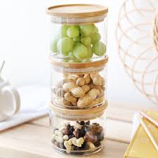 Trouvez des images de stock de round decorative glass storage jars bathroom en hd et des millions d'autres photos, illustrations et images vectorielles de stock libres de droits dans la collection shutterstock. Sass Belle Set Of 3 Stacking Glass Storage Jars Lisa Angel