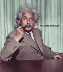 Albert Einstein Colorized Einstein Historical Figures Albert Einstein