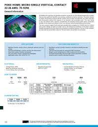 MouseReel Terminals Datasheets – Mouser