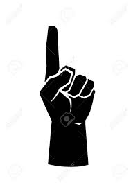 Black Silhouette Of A Male Hand With One Finger Pointing Up Royalty Free Cliparts Vectors And Stock Illustration Image 91800993 Close up portrait of an elderly man in the park. black silhouette of a male hand with one finger pointing up