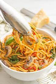 One Pot Vegetarian Spaghetti Video Recipe Vegetarian Spaghetti One Pot Vegetarian Vegetarian Recipes