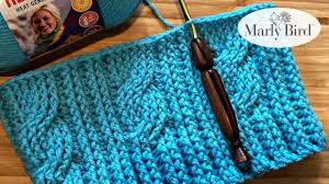 Browse free knitting patterns for hats, caps, stockings, & winter wear. How To Crochet Cable Rib Hat Free Crochet Hat Pattern Marly Bird Youtube