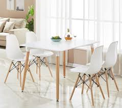 Choose one that's an extension of your indoor décor or create a special outdoor oasis. Eiffel Halo Dining Set Table Rectangle Large 4 Chairs White Wooden Modern Home 5060385917091 Ebay