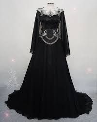 Dark Elf Dress Gothic Dress Gothic Wedding Dress Gothic Elf Dress Elven Wedding Dress Gothic Wedding Dress