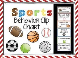 Sports Behavior Clip Chart