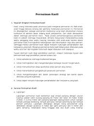 Permainan kasti sangat mengandalkan kerjasama pemain dalam satu regu. Permainan Kasti