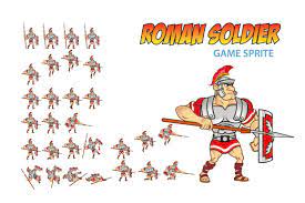 roman soldier game sprite roman soldiers character design sprite