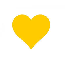 Yellow Heart Liked On Polyvore Featuring Hearts And Backgrounds Yellow Heart Love Symbols Colorful Heart