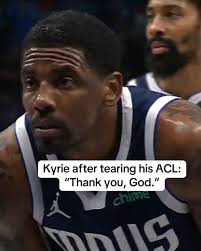 Kyrie Irving after tearing his ACL: "Thank you, God." Inspirational 👏