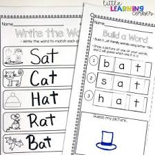 This printable list chart is made up of cvc words with the each of the five vowels, including: 13 Free Cvc Worksheets And Word Family Activities Little Learning Corner