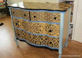 Stencils Dressers Drawers Oh My Stencil Furniture Furniture Makeover Stencil Dresser