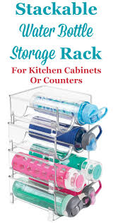 Keep food fresher longer and cut down on your energy bills. Water Bottle Storage Organization Ideas