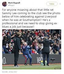Ruta lee was born on may 30, 1935 in montréal, québec, canada as ruta mary kilmonis. Everton Fans Fume As Club Prepare To Welcome Sammy Lee Daily Mail Online
