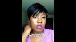If you are unhappy with the length of your bob, try extending it in the back. Short Hair Sew In Weave Tutorial Protective Style Youtube