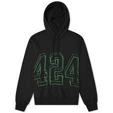 424 Neon Logo Hoody Hoodies Neon Logo Retail Fashion