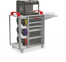 Makerspace 3d Printer Cart Printer Storage Printer Cart 3d Printer