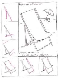 Draw A Deck Chair Step By Step Drawing Cizilecek Seyler Cizim Ipuclari Cizim Fikirleri