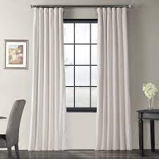 Bgment 100% blackout curtains with liner for bedroom, grommets thermal insulated textured linen lined curtains for living room ( 52 x 63 inches, 2 panels, ivory white ) 4.7 out of 5 stars. Laurel Foundry Modern Farmhouse Albert Velvet Solid Blackout Rod Pocket Single Curtain Panel Reviews Wayf Half Price Drapes Velvet Curtains Drapes Curtains