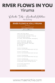 Pin On Kalimba Tabs By Maenichie