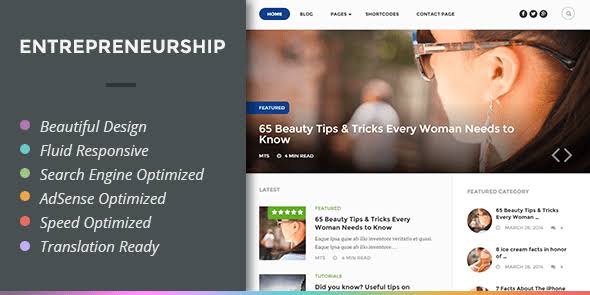 MyThemeShop Entrepreneurship WordPress Theme