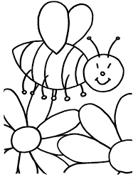 Flowering Bee Free Printable Kids Coloring Pages Http Www Kidscp Com Flowering Bee Free Printa Bee Coloring Pages Spring Coloring Pages Bird Coloring Pages