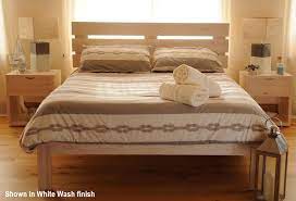 Popular in oak, pine and white, our selection of wooden beds is extensive. The Tamar Hand Made Wooden Bed