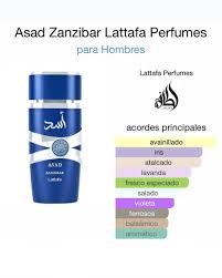 Asad Zanzibar de Lattafa Perfumes es una fragancia de la familia olfativa  para Hombres. Esta fragrancia es nueva. Asad Zanzibar se lanz&oacute; en 2024. La  Nariz detr&aacute;s de esta fragrancia es Fanny