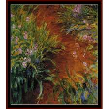 When you purchase a digital pattern you will receive a. Path Through The Irises Postersize Monet Cross Stitch Pattern By Cross Stitch Collectibles Crafting