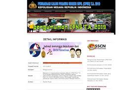 Pengumuman kelulusan cpns polri t.a. Polri Undur Pengumuman Hasil Sanggah Cpns 2019 Ini Alasannya Halaman All Kompas Com