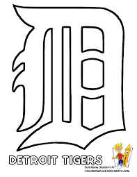 Detroit Tigers Logo Stencil Baseball Coloring Sheet Baseball Free Baseball Coloring American Baseball Coloring Pages Detroit Tigers Detroit Tigers Cake