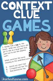 Context Clues Game Multiple Meaning Words Activity Ell