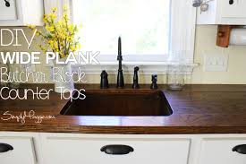 This guide aims to provide all the resources you will need to make if not, be sure to get appropriately sized braces that can handle the weight of your sink. Diy Wide Plank Butcher Block Counter Tops Simplymaggie Com