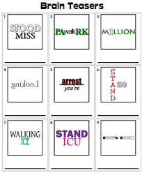 Themed crossword puzzles with a human touch. Portage Park And Recreation Department Did You Solve Our Rebus Puzzles Category On The Week 13 Fun Page Here Are Some More To Give Your Brain A Workout Facebook