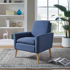 Comfy chairs for bedroom make that just a little bit easier. Blue Modern Design Accent Fabric Chair Single Sofa Comfy Upholstered Arm Chair Ebay
