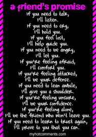 A Friend S Promise Friends Quotes Best Friends Quotes True Friendship Quotes