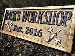 Gifts For Men Gifts For Him Husband Gift Custom Garage Sign Etsy Custom Garage Signs Shop Signs Personalized Wood Signs