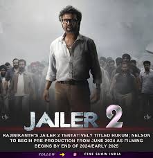 Nelson has been working on Jailer 2 ever since the release of Jailer in  August last year. As per report in pinkvilla,“first draft of Jailer 2 is  locked and the team is