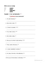 Frequency Adverbs Adverbs English Spelling Rules English Grammar Worksheets