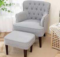 YOTATING Moderno Sillón Perezoso Con Otomana, Silla De Descanso  Contemporánea, Juego De Sofá Tapizado Con Reposabrazos Y Un Bolsillo  Lateral, Silla De ...