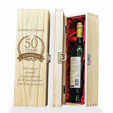 But sadly, many couples don't get that far. Personalised 50th Wedding Anniversary Wooden Wine Box Golden Anniversary Gift Idea