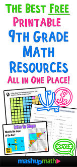 Print these free puzzles for a simple but fun way to work on coin values. The Best Free 9th Grade Math Resources Complete List Mashup Math