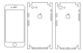 Download Template Apple Iphone 7 Skins Buy For Cutter Ai Cdr Shablony Domashnie Uprazhneniya Remesla