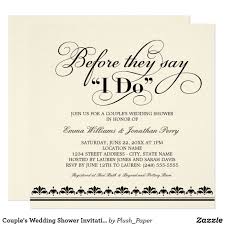 Couple S Wedding Shower Invitation Wedding Vows Zazzle Com Couples Wedding Shower Invitations Couple Wedding Shower Rehearsal Dinner Invitations