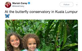 Mariah carey, aka mimi, is in kuala lumpur to kick off the first leg of her asia tour, and she's brought her twin boy and girl, monroe and moroccan with her. Mariah Carey Is In Kuala Lumpur And Took Her Kids To The Butterfly Park Coconuts Kl