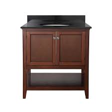 Free shipping and easy returns on most items, even big ones! Auguste 30 Inch Bathroom Vanity In Chestnut With Two Doors And Open Shelf
