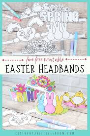 Then, connect both ends with tape to go around the top of your head. Five Printable Easter Headbands Bunny Ears And More The Kitchen Table Classroom