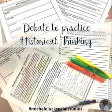My Students Love Debates And These No Prep Debate Activities Are Perfect For Teachi With Images Historical Thinking Historical Thinking Skills Social Studies Middle School